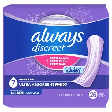 Always Discreet Ultra Absorbent Long Pads