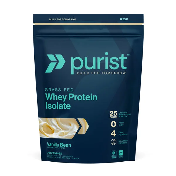 Purist Grass-Fed Whey Protein Isolate (Vanilla Bean)